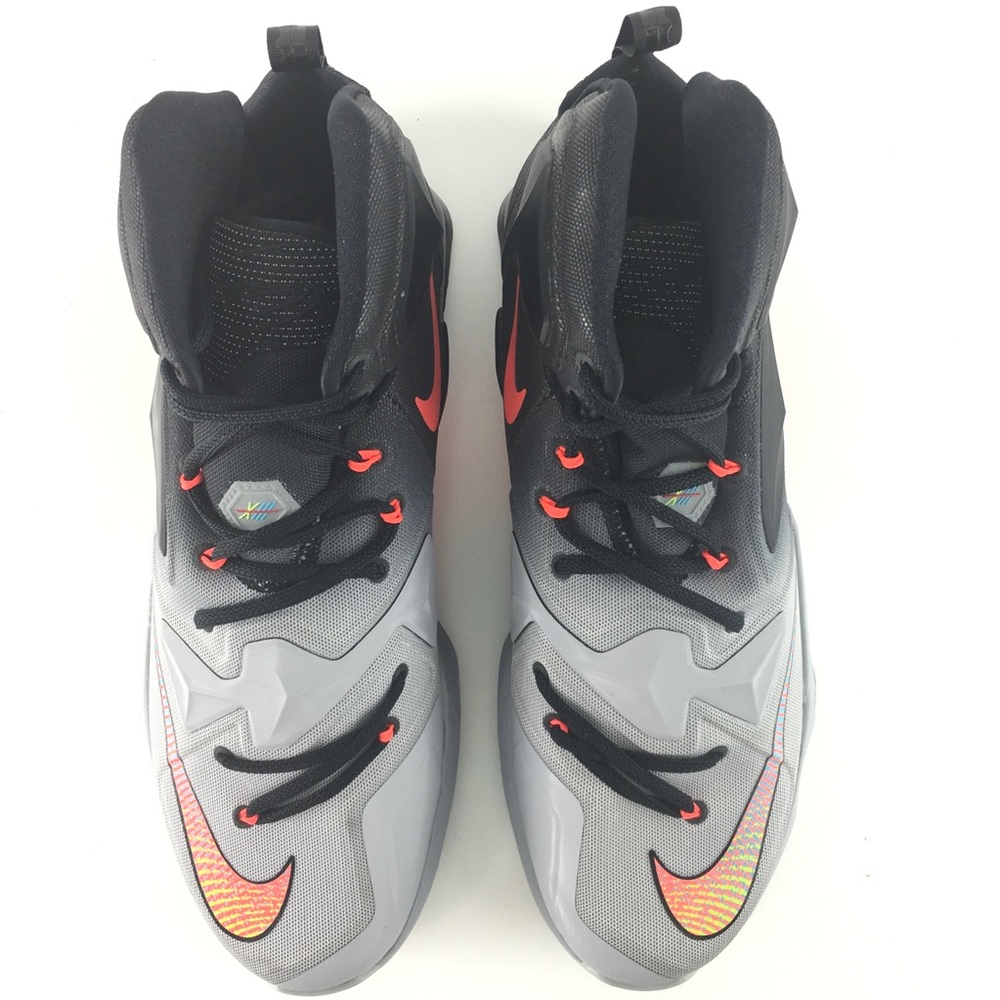 New! Nike Lebron XIII 13 On Court OG Grey Wolf Black Ombré Men Size 12 - Picture 2 of 8